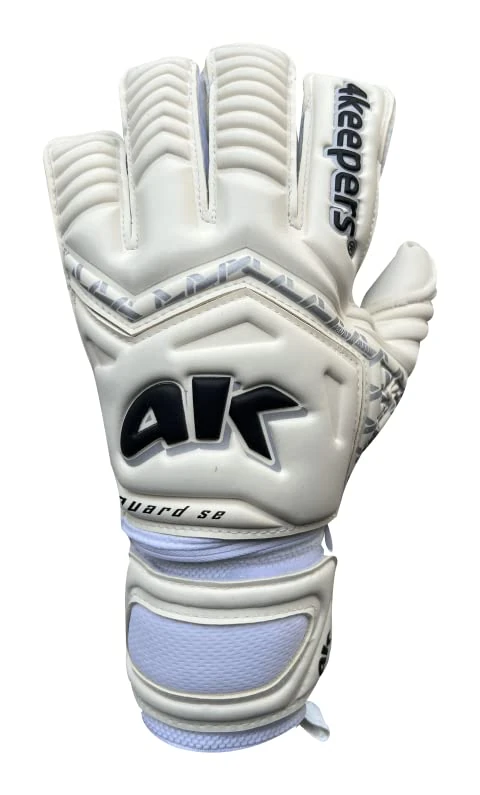 4Keepers Goalkeeper Gloves Guard Classic MF Jr S836314 Goalkeeper Gloves, Youth Unisex, White (White), 7 - Image 1