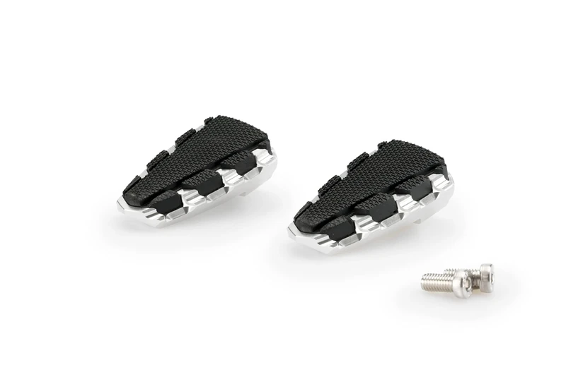 Puig 20853P Trail 2.0. Footpegs Silver