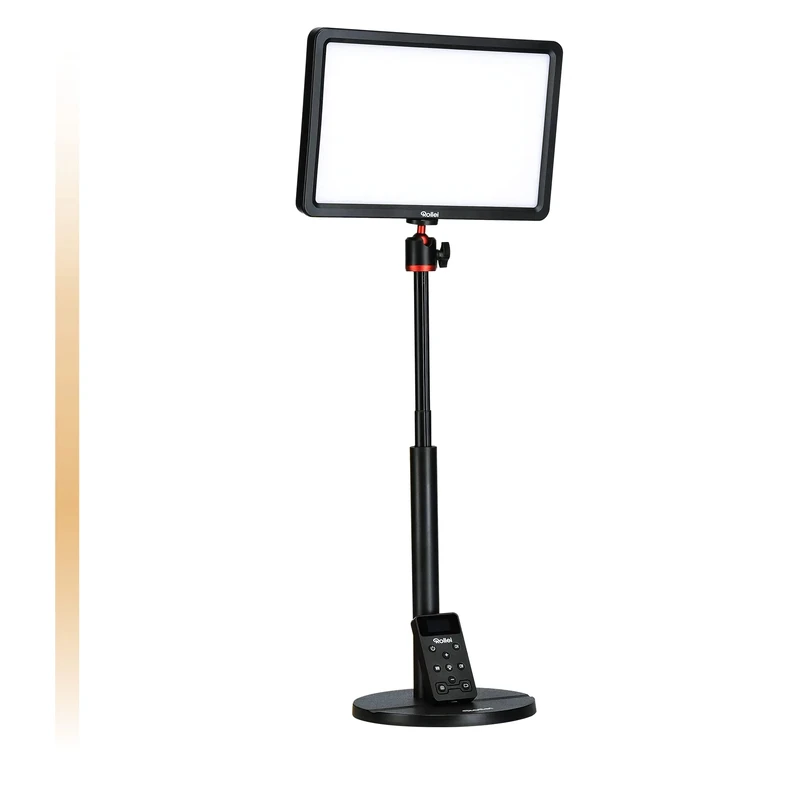 Video Light, Rollei Lumis Key Light Pro Streaming Light CRI 90+ 2500-9000K with LED Panel and Bluetooth Remote Control for Photography Videoconferencing TikTok Live Stream