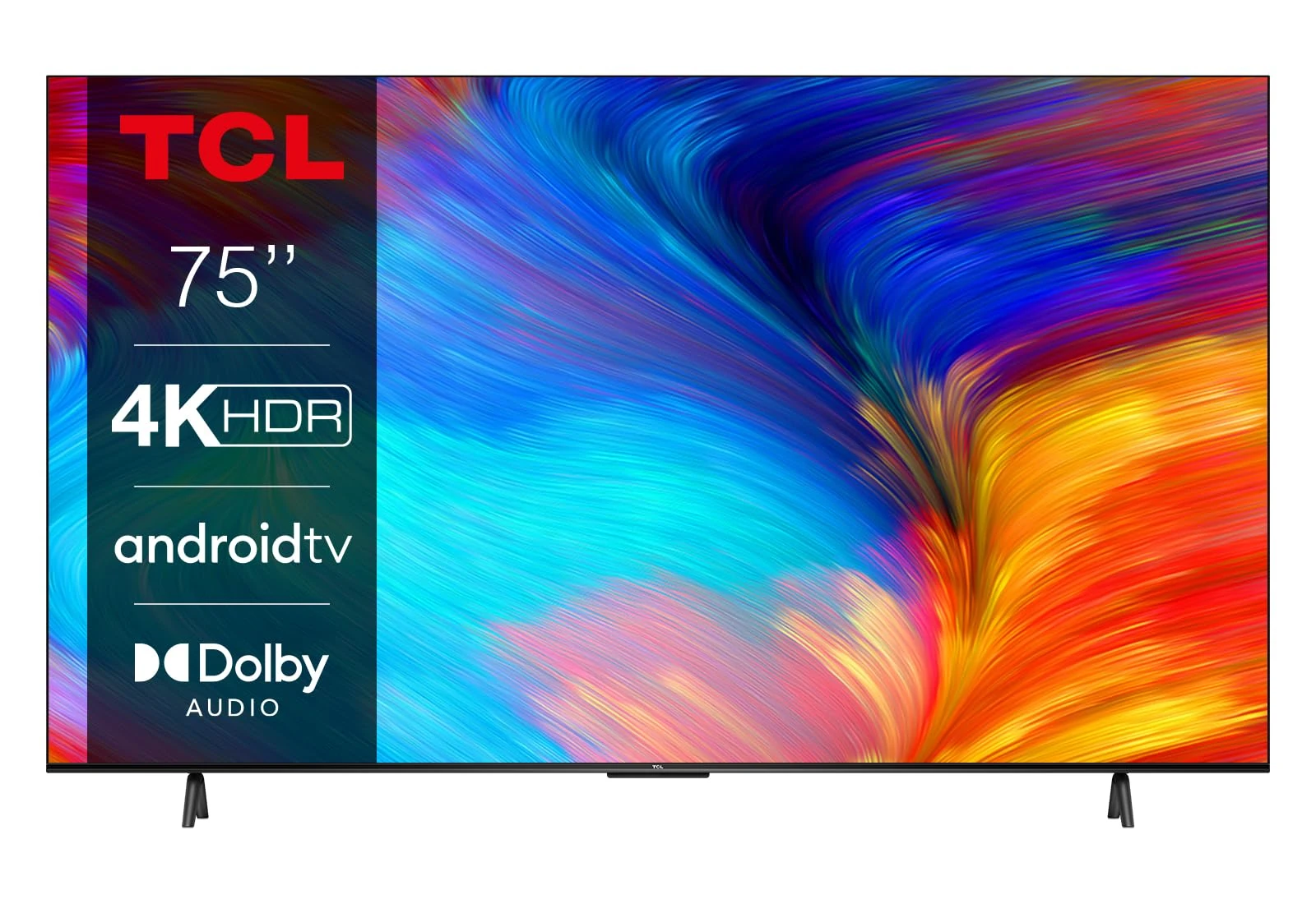 TCL 75P639K 75-inch 4K Smart TV, Ultra HD, Powered by Android, Bezeless design (Freeview Play, Game Master, Dolby Audio, HDR 10 compatible with Google assistant & Alexa)