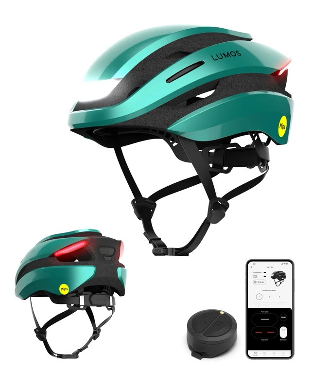 Lumos Ultra Smart Bike Helmet | Customizable Front and Back LED Lights with Turn Signals | Road Bicycle Helmets for Adults: Men, Women