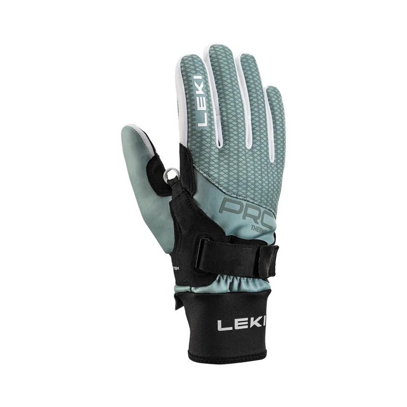 LEKI Women's PRC ThermoPlus Shark Gloves Turquoise 6, 652905301