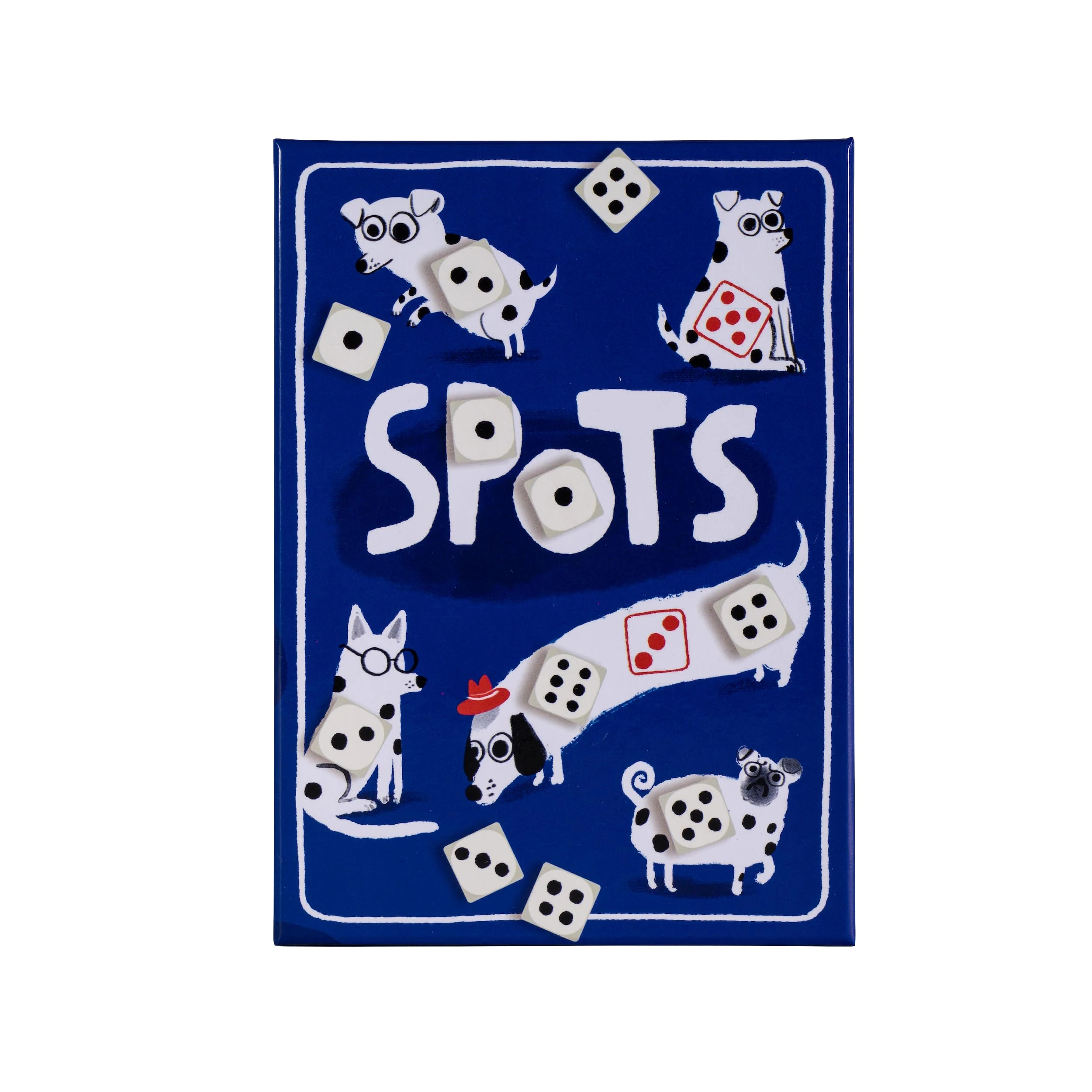 CMYK Spots - A game about rolling dice, pushing your luck and dogs - For ages 10+. 1-4 Players, 20-30 minutes play time, Board Game, Ideal for Travel and Holidays