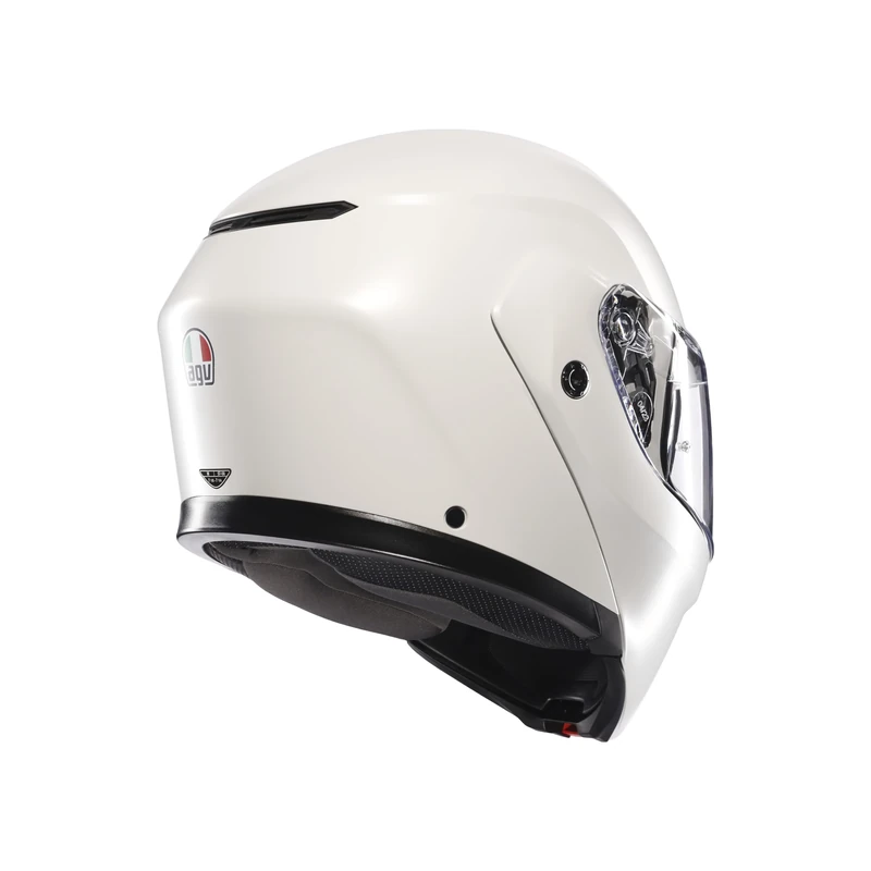 AGV Streetmodular ECE 22-06 Mono, Modular Helmet, Flip Up Motorcycle Helmet ECE 22-06 P/J With Sun Visor, Matt Materia White, XS