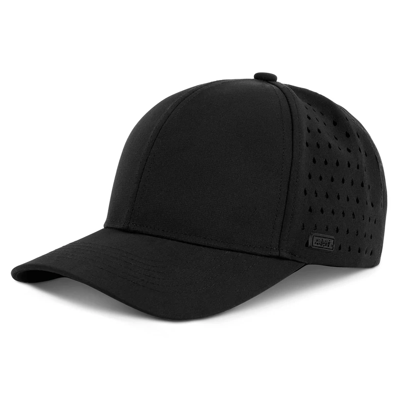 Hydro Waterproof Sports Performance Hat, Snapback Baseball Cap, Water Resistant for Everyday, Golf, One Size Fits All Unisex, Black, M/One Size