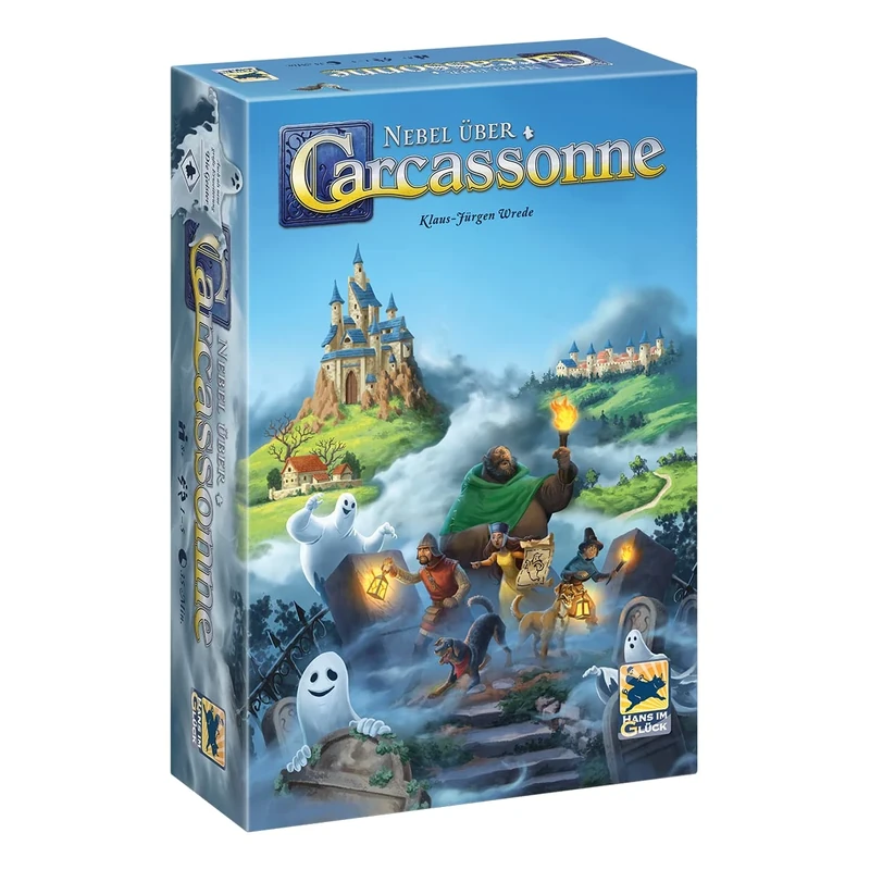Hans im Glück, Nebel über Carcassonne, Family Game, Board Game, 1-5 Players, From 8+ Years, 35 Minutes, German