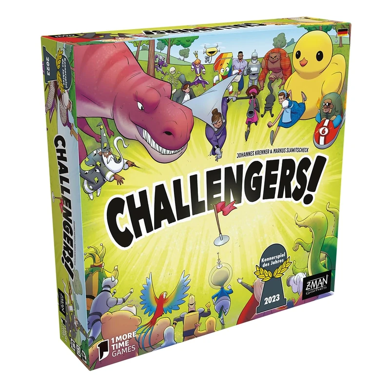 ZMan Challengers! | Connoisseur Game of the Year 2023 | Family Game | Card Game | 1-8 Players | From 8+ Years | 45 Minutes | German