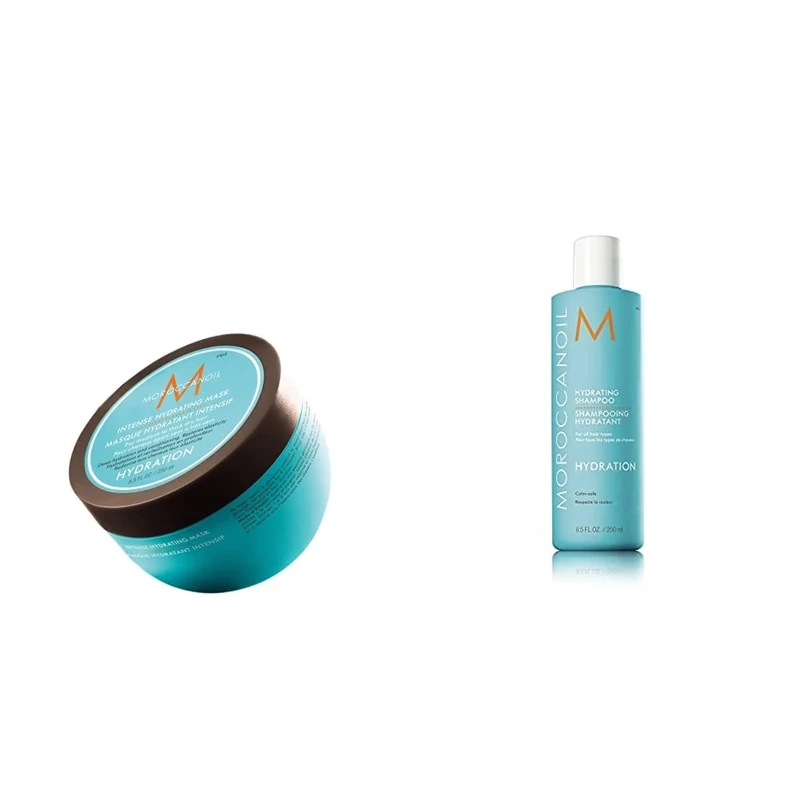 Moroccanoil Intense Hydrating Mask, 250ml & Hydrating Shampoo Multicoloured 250 ml