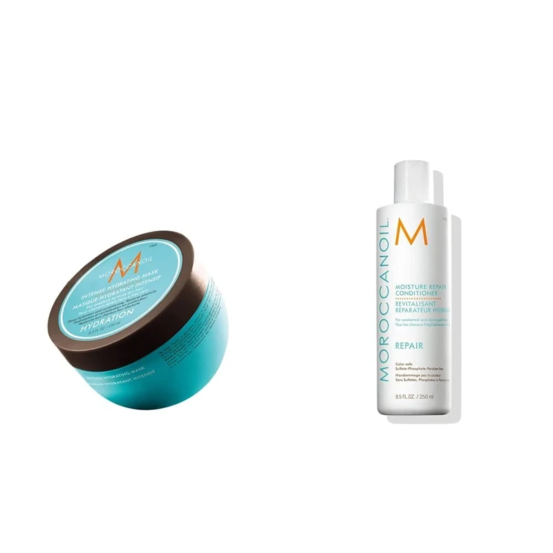 Moroccanoil Intense Hydrating Mask, 250ml & Moisture Repair Conditioner, 250ml