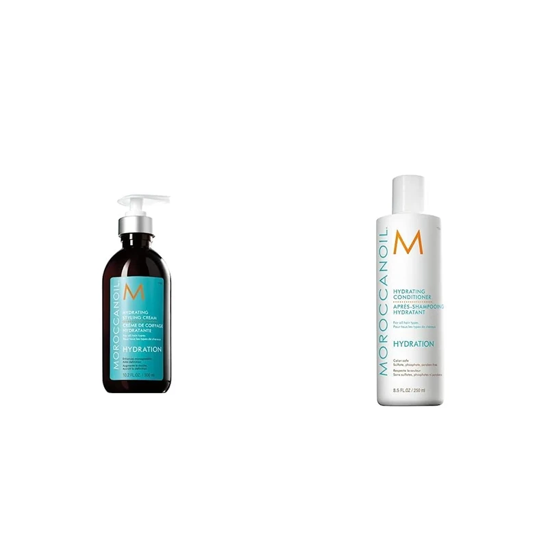 Moroccanoil Hydrating Conditioner, 250 ml (Pack of 1) & Hydrating Styling Cream