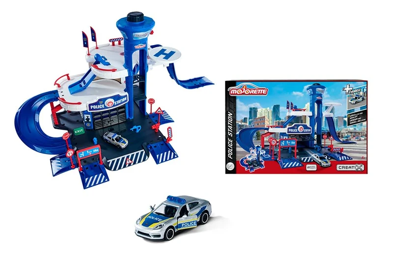 Majorette Baza policyjna + 1 pojazd