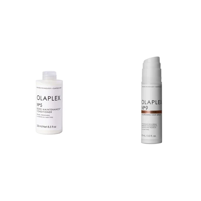 OLAPLEX No.5 Bond Maintenance Conditioner,250 ml (Pack of 1) & No.9 Protective Hair Serum, 90 ml (Pack of 1)