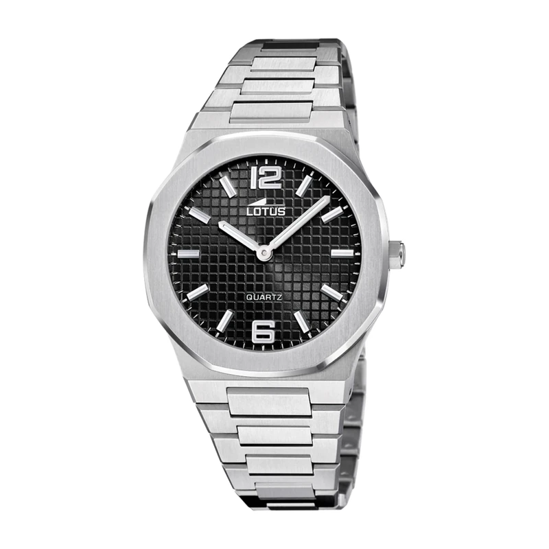 Lotus Men's Watch 18841/4 Excellent 316L Stainless Steel Case Silver 316L Stainless Steel Strap Silver