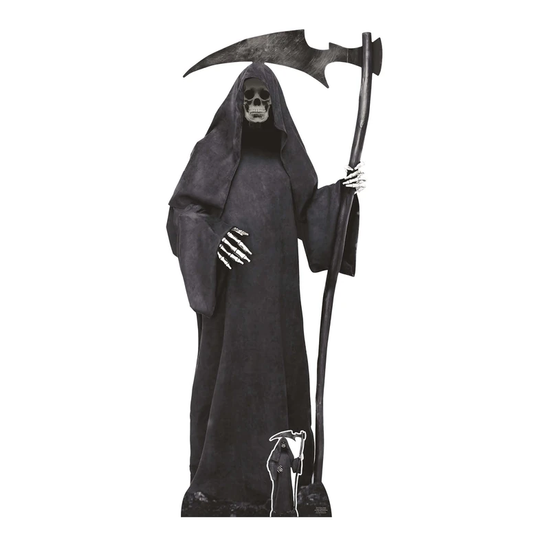 Star Cutouts SC4120 Grim Reaper Lifesize Cardboard Cutout With Mini - Image 1