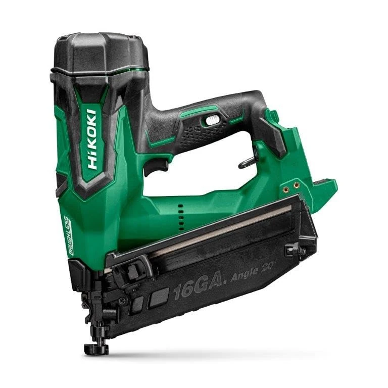HiKOKI Battery Pin Nailer - 18 V, Brushless, 16 Gauge, 20° Angle, Air Spring Drive, 32-65 mm Nails, Includes Practical Case, Lightweight and Compact (Without Battery and Charger)