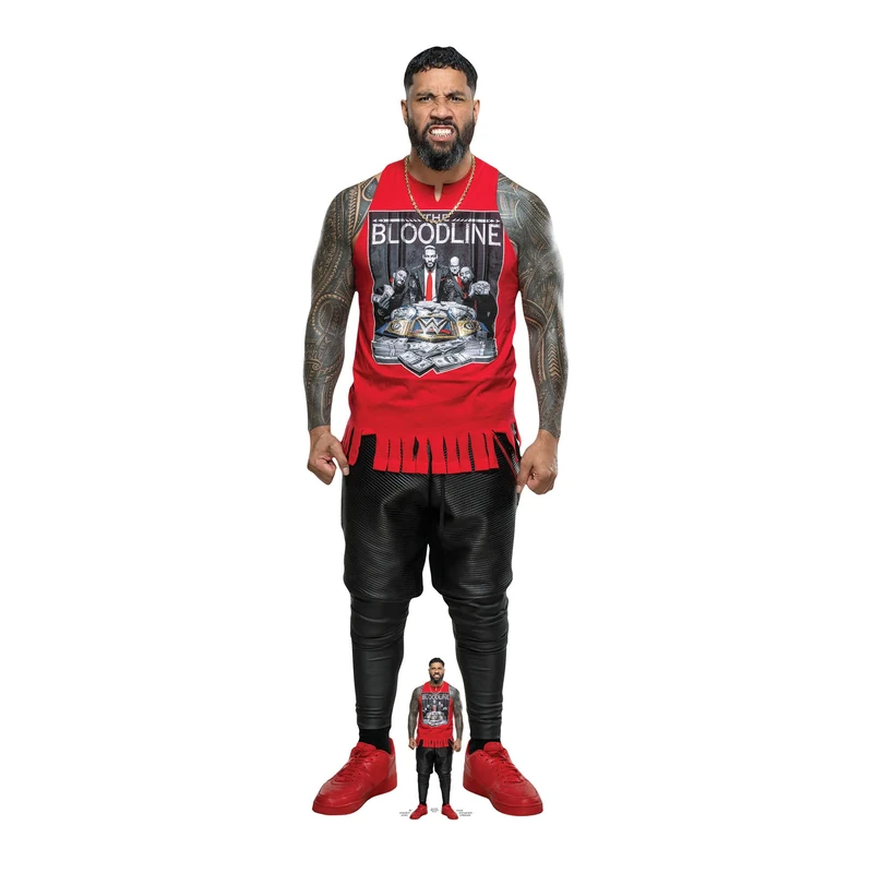 Star Cutouts SC4168 WWE Jey Uso Main Event Lifesize Cardboard Cutout – Wrestling Party Decoration, Event Display & Collector Gift