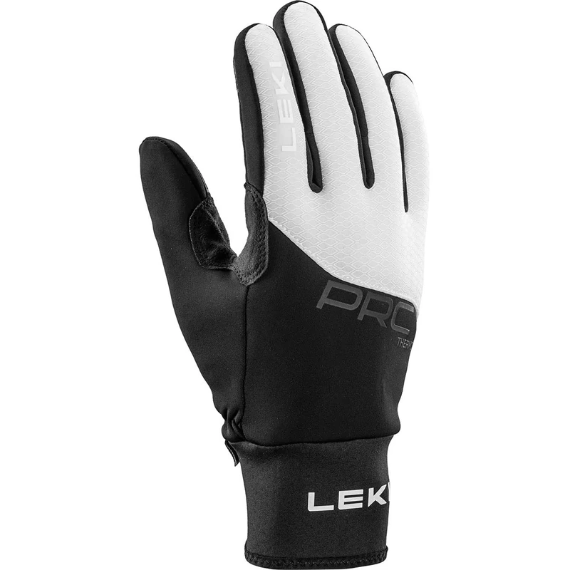 Leki Women's PRC ThermoPlus Gloves, Black/White, EU 8