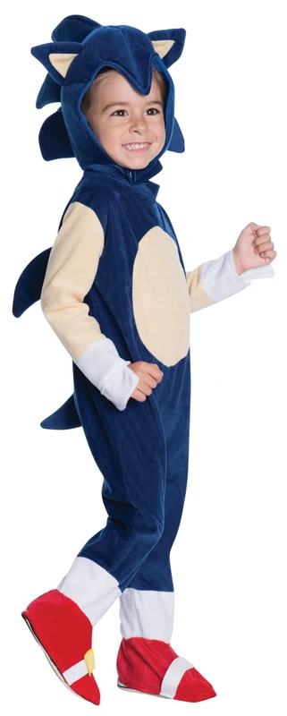 RUBIE'S I-510003OHTOD Preschool Sonic Costume-2-3 Years, Bleu, 2-3 ans (93-99 cm)