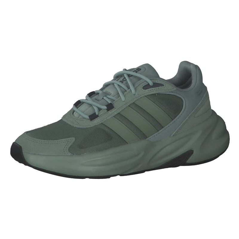 adidas Men's Ozelle Cloudfoam Shoes, Silver Green/Silver Green/Black Blue met, 9.5 UK