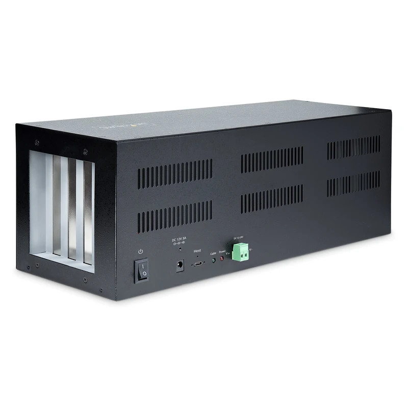 StarTech.com 4-Slot PCIe Expansion Chassis w/PCIe x2 Host Card, PCIe 2.0-10Gbps, External PCIe Slots for Desktops/Servers, PCI Express Expansion Box/Adapter, 4 PCIe x1 Slots (4PCIE-PCIE-ENCLOSURE)