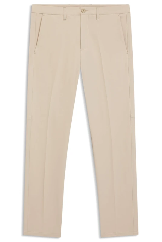 BOSS Men's T_Commuter-Reg Trousers Flat Packed, Medium Beige, 50, Medium Beige, 42