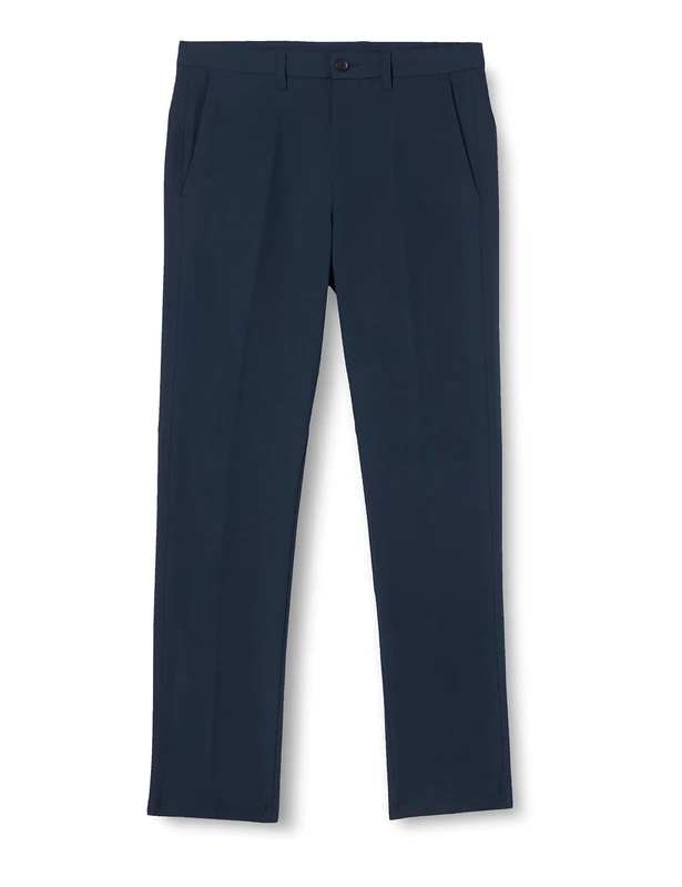 BOSS Men's T_Commuter-Reg Trousers Flat Packed, Navy, 46, Navy, W46
