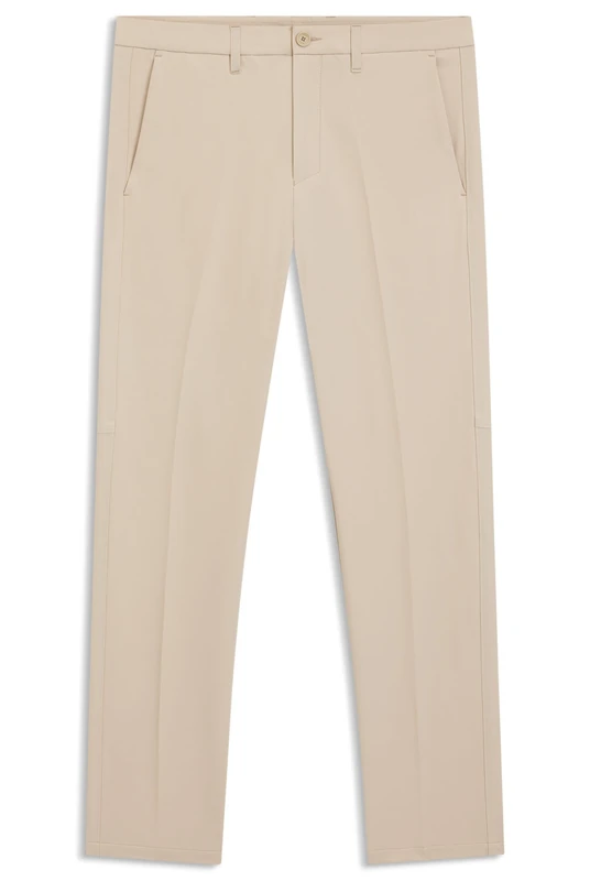 BOSS Men's T_Commuter-Reg Trousers Flat Packed, Medium Beige, 48, Medium Beige, W48