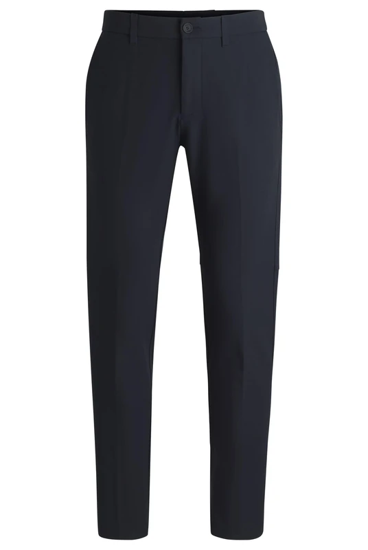 BOSS Mens T Commuter-Slim Water-Repellent Slim-fit Chinos in Stretch Fabric