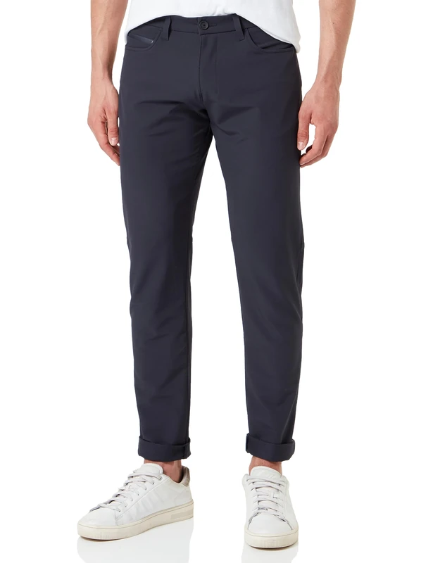 BOSS Men's T_ATG-Slim Trousers Flat Packed, Dark Blue, 90
