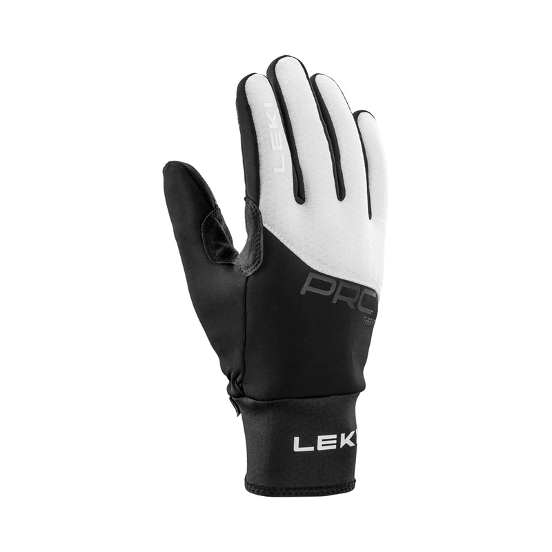 LEKI Women's PRC ThermoPlus Gloves, Black-White, EU 6.5