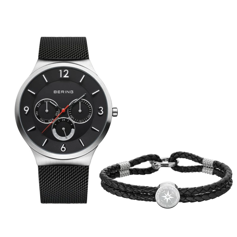 BERING Men Analog Quartz Watch with Stainless Steel Strap 33441-102-GWP