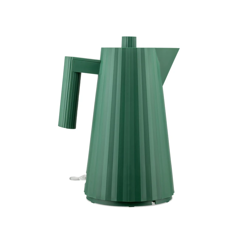 Alessi Plissé MDL06GR/UK - Design Electric Kettle in Thermoplastic Resin, English Plug, 2400 W, 170 cl, Green