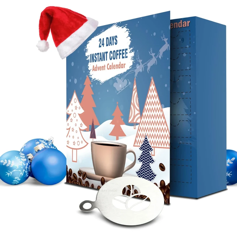 Coffee Advent Calendar 2025 |24 Days Flavoured Instant Coffee Sachets | Christmas Gifts for Men Women | Coffee Lovers Gift Set | Adult Food Advent Calendar 2025 For Men Couples Ladies Xmas (2)