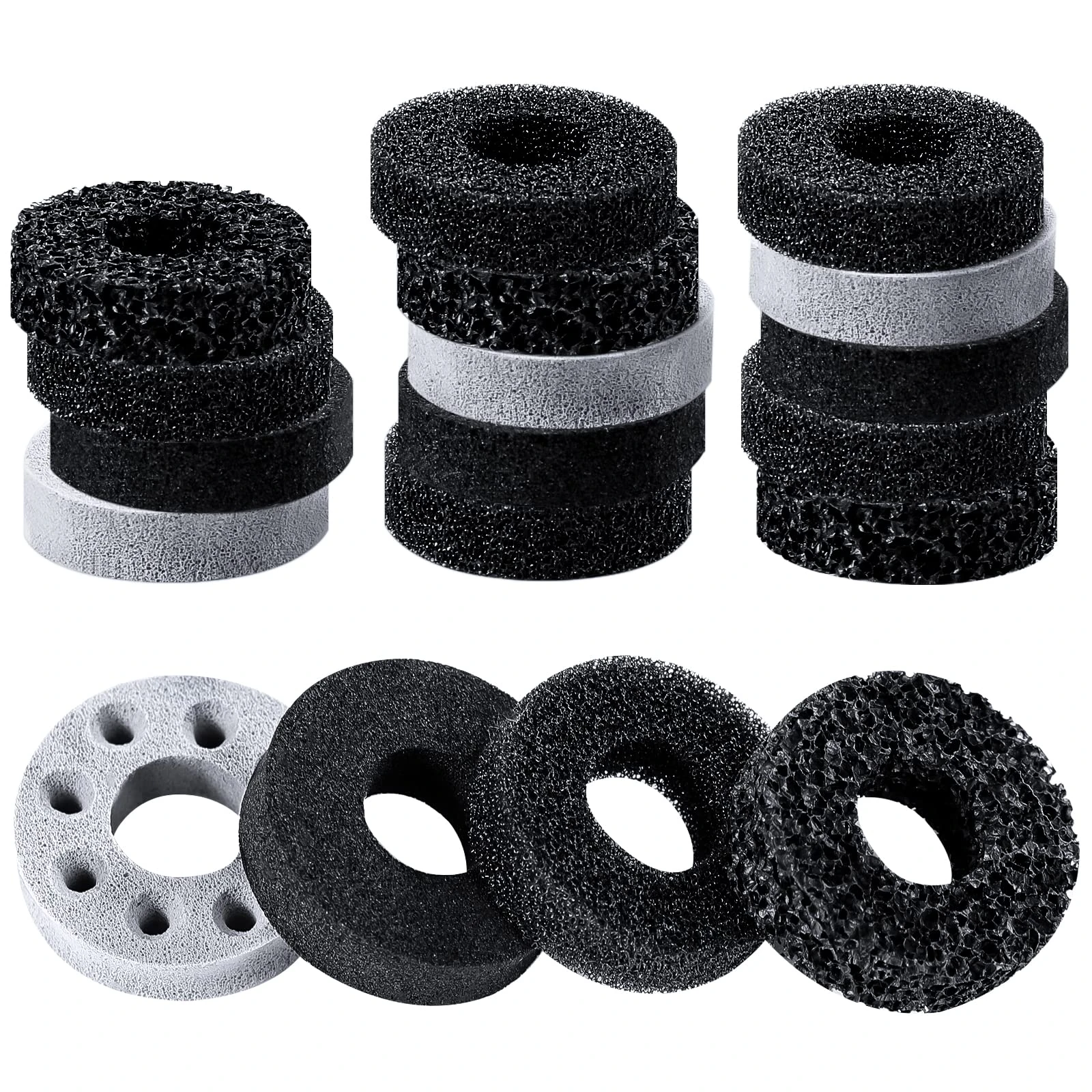 MoKo 18 Pcs Precision Rings Aim Assist Rings Motion Control for ROG Ally, Legion Go, PS5, Steam Deck, PS4, Xbox Series X/S, Xbox One, Switch/OLED, Switch Pro Controller, 4 Different Strengths