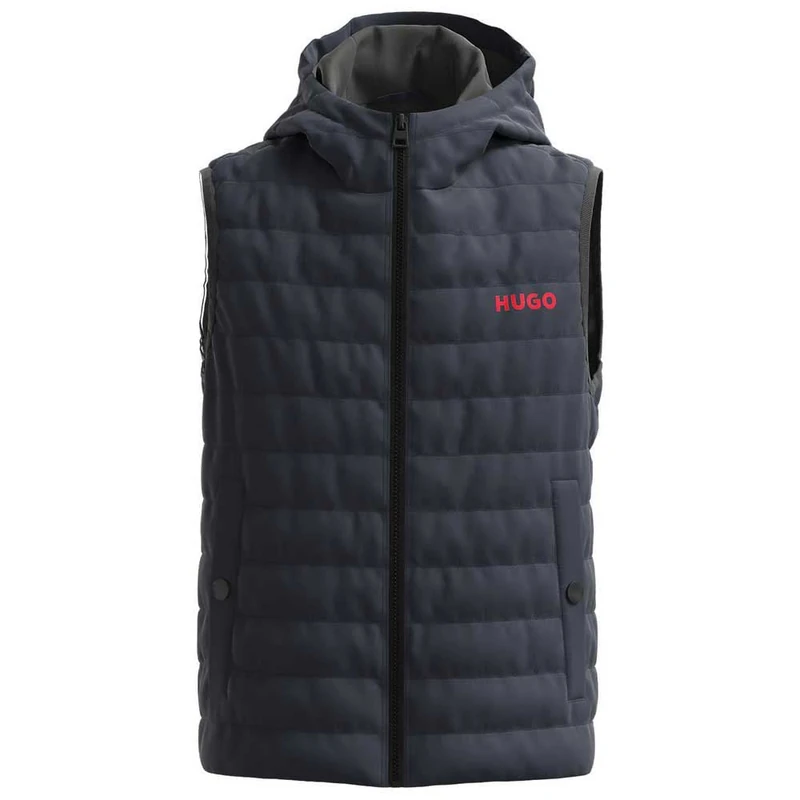 HUGO Men's Beneto2331 OUTERW_Waistcoat, Dark Blue, S