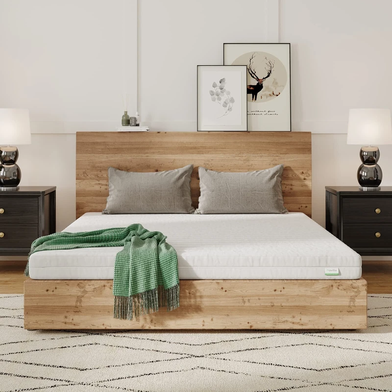 Novilla Foam Mattress, 90 x 190 cm, Removable Mattress with 7 Comfort Zones, Reversible Summer/Winter, Breathable, Height 18 cm