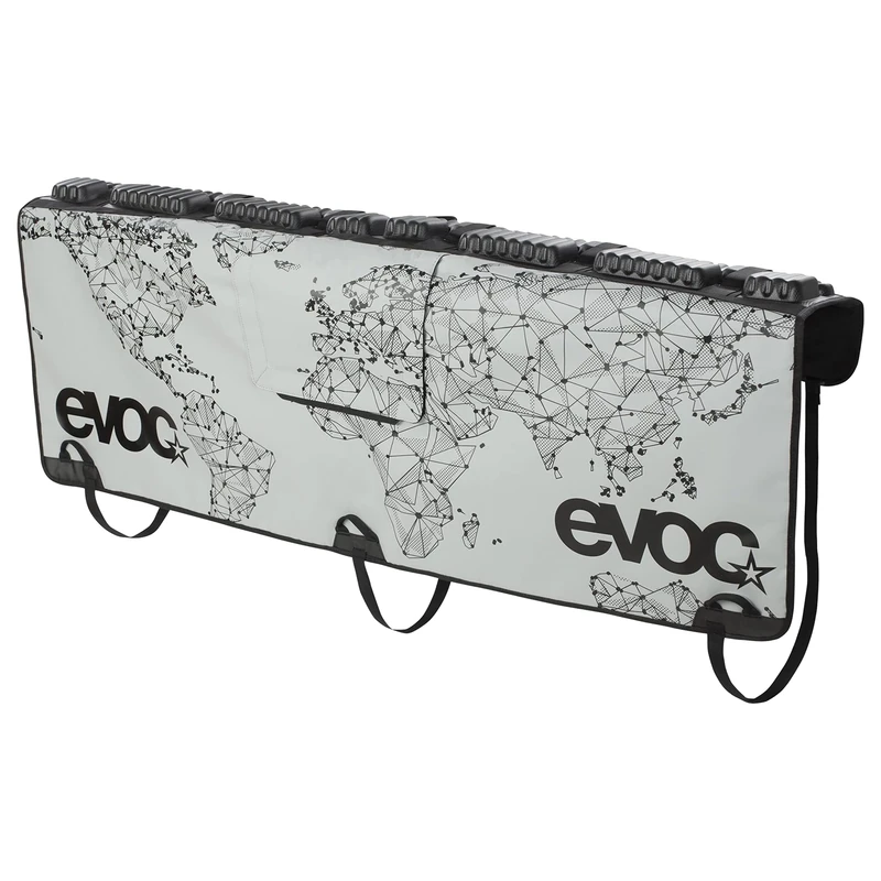 EVOC Tailgate PAD Curve Tailgate Protector (high-Quality Bicycle Accessory, Quick Access to The Tailgate Lever, Aluminium Fastening Hooks, Size: XL, Dimensions: 2 x 100 x 160 cm, 13.6 kg), Stone