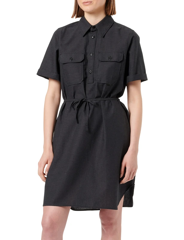 G-Star Women's Millery Pockets Dress , Multicolour (dk black/cloack D22858-D123-D568), XXS