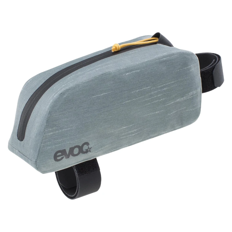 EVOC TOP Tube Pack WP, Lightweight Bike Frame Bag - Dimensions: 20 x 5 x 8.5 cm, Weight: 70 g, Volume: 0.8 l, Steel