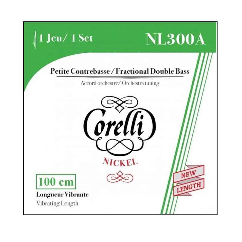 Corelli Fractional NL300A Double Bass Strings Small Scale Set 1/2 Size