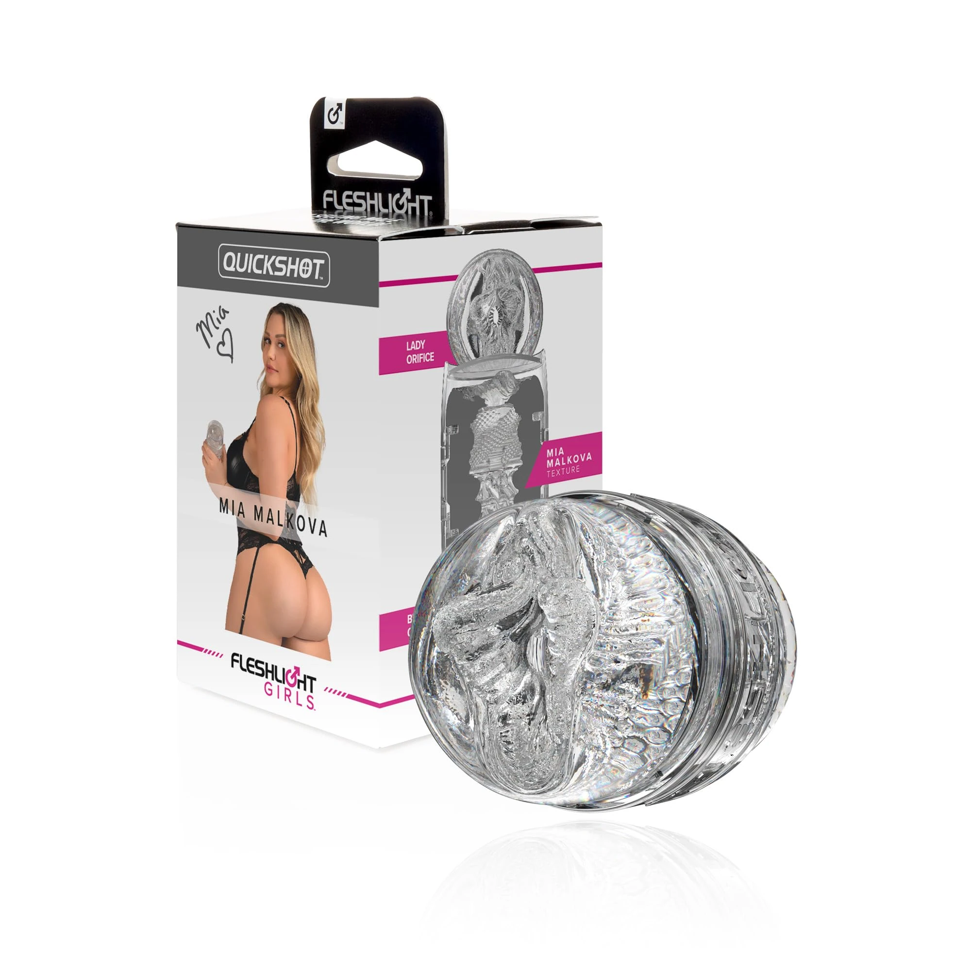 Fleshlight Quickshot Male Sex Toys for Men – Fleshlight Mia Malkova Male Sex Toys, The Number One Male Masturbator Sex Toys for Men with Our Fleshlight SuperSkin Sex Toy Pocket Pussy Technology