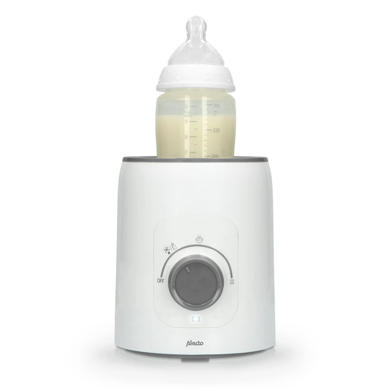 Alecto BW600 Bottle Warmer Baby Steriliser for Baby Bottles - Baby Food Heater and BPA-Free Bottle Warmer - Baby Food Warmer White