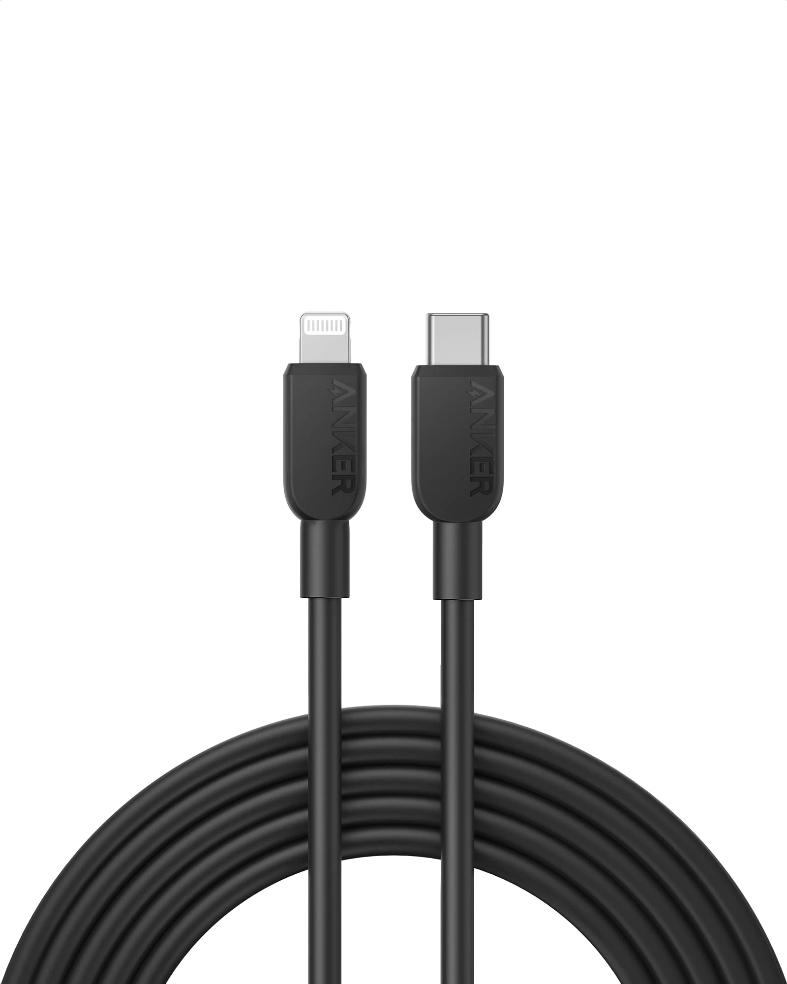 Anker USB C to Lightning Cable, 310 USB-C to Lightning Cable(Black, 10ft), MFi Certified, Fast Charging Cable for iPhone 14 Plus 14 14 Pro Max 13 13 Pro 12 11 X XS XR (Charger Not Included)