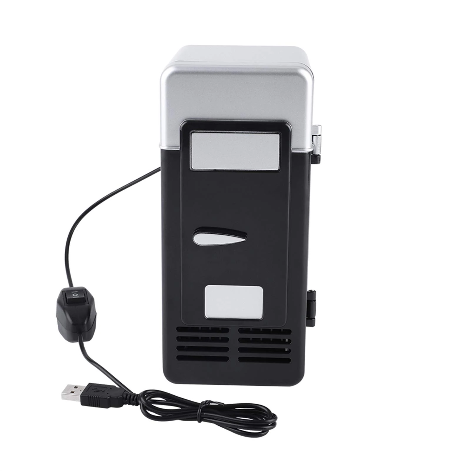 ZPSHYD Mini USB Refrigerator, Led Personal Refrigerator Cooler Heater for Travel Car Office Use (Black, 52.8 Cubic Inches)