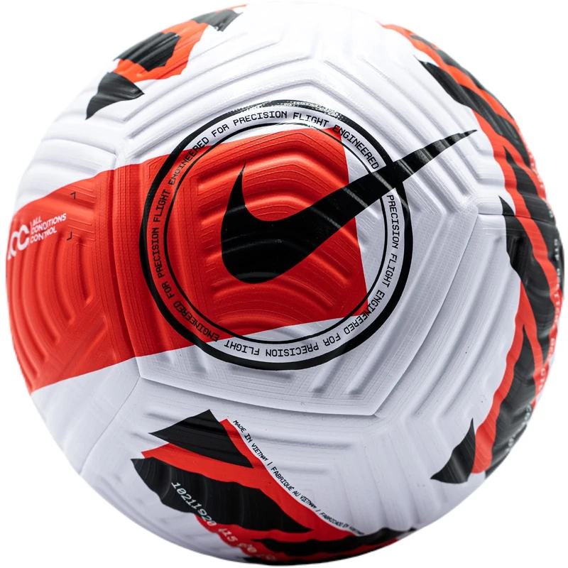 NIKE DC1496-100 NK FLIGHT- FA21 Recreational soccer ball Unisex WHITE/BRIGHT CRIMSON/(BLACK) Size 5