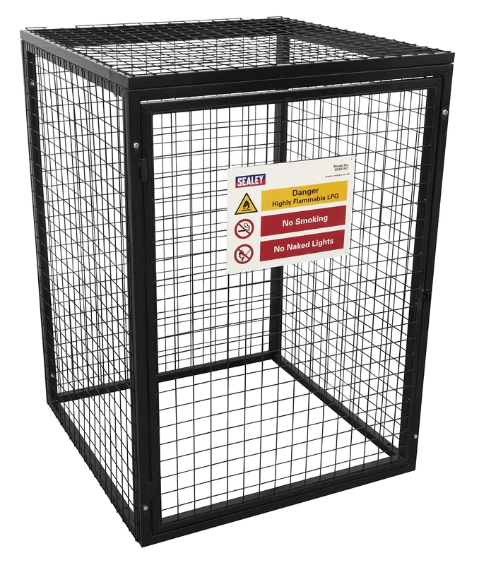 Sealey, Gas Cylinder Safety Cage - 4 x 47kg Cylinders - GCSC447