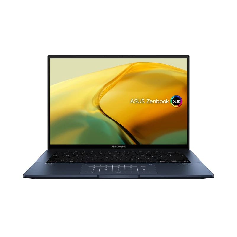 Asus ZenBook 14 OLED UX3402ZA-KM020W - 14" WQXGA+ 90Hz Laptop (Intel Core i5-1240P, 16GB RAM, 512GB SSD, Iris Xe Graphics, Windows 11 Home) Blue - Quad WERTY Spanish