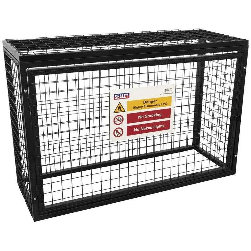 Sealey, Gas Cylinder Safety Cage - 4 x 19kg Cylinders - GCSC419