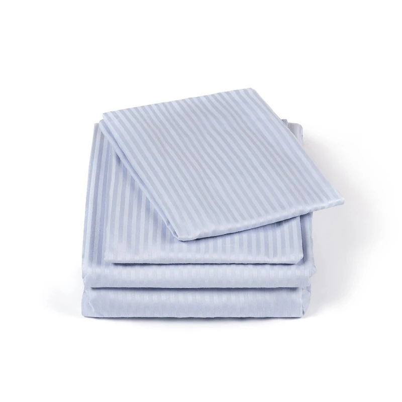 House Babylon Duvet Cover Sets Stripe Quilt Covers with Fitted Sheet & 2 Pillow Cases Luxury Bedding Set