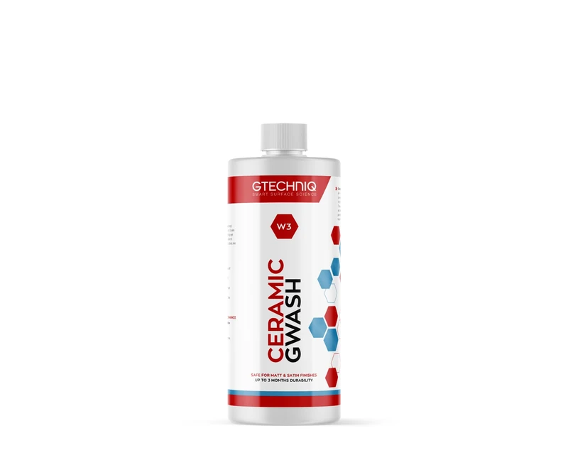 Gtechniq Car Shampoo. 2-in-1 Ceramic GWash and Hydrophobic Coating for Car Cleaning. Cleans and Repels Dirt, Car Cleaner for Up to 3 Months Protection, Super Concentrated - 500ml